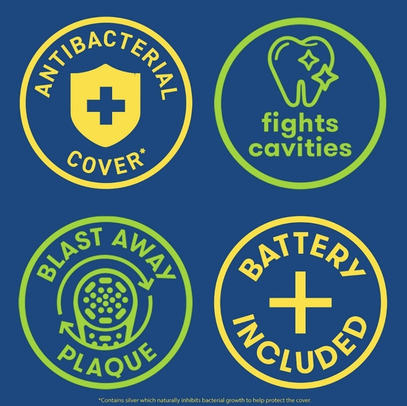 Firefly Clean N' Protect Rainbow High Rotary Power Toothbrush With Cap, Soft - Picture 4 of 7